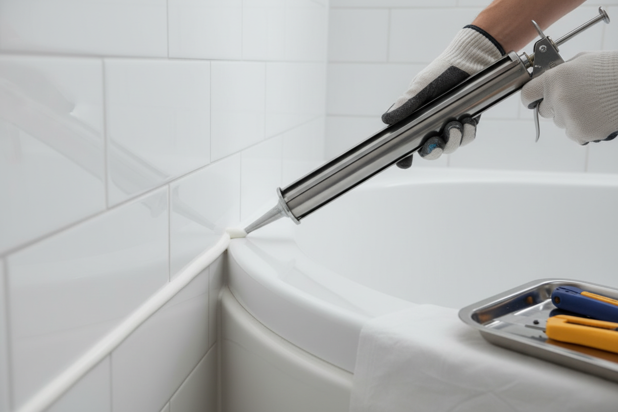 Schritt-für-Schritt-Anleitung: Silikon mit einer Pistole auftragen - Expertentipps für makellose Ergebnisse