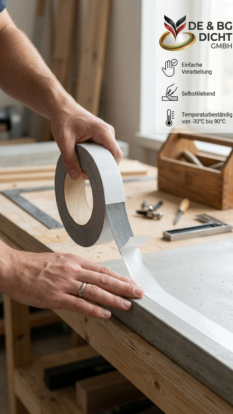 Joint sealing tape 15/3-6 mm, grey, 8m