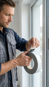 Joint sealing tape 15/3-6 mm, grey, 8m