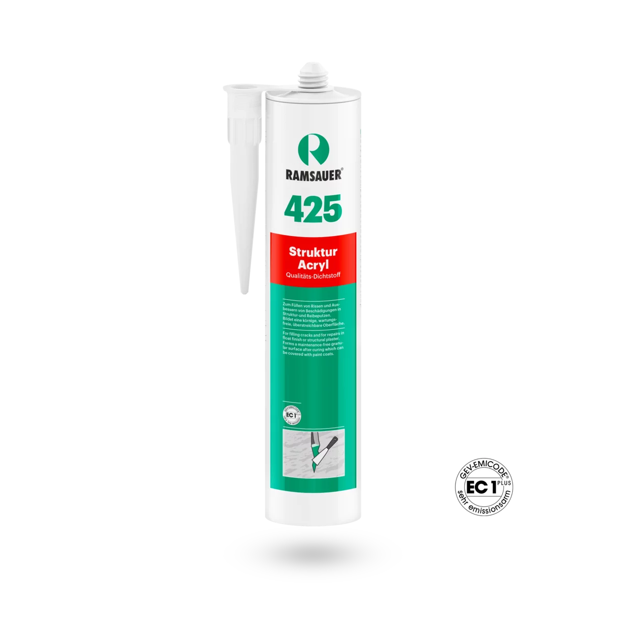 Ramsauer 425 Struktur Acryl fein, 310 ml, weiß